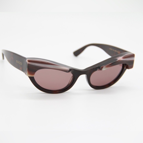 NEW GUCCI WOMEN PURPLE CAT EYE SUNGLASSES GUCCI - Picture 6 of 10